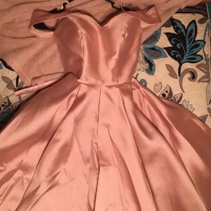 Must Go!!!!! Rose Gold Long Prom Dress